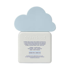 dearcloud New/Youth Collagen Cream Niacinamide closeup emphasizes pore-minimizing glow