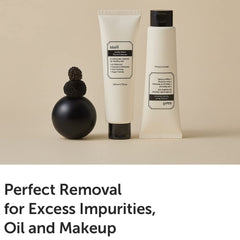 DearKlairs Gentle Black Cleanser foam closeup showing creamy texture for gentle cleansing.