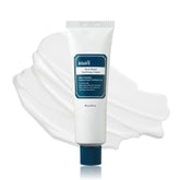 DearKlairs Rich Moist Soothing Cream bottle closeup showing barrier-friendly hydration for sensitive skin.