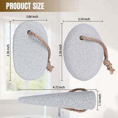 DEBETOOL foot pumice oval shape targets arches and smooths rough skin with controlled abrasion.
