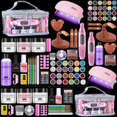 Deciniee beginner nail kit with glitter powder for at-home nail art practice