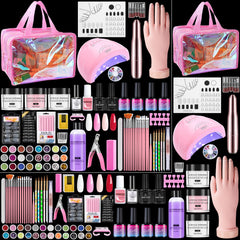Deciniee nail kit beginners all-in-one components organized for home practice.