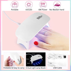 Deciniee UV-LED nail lamp enabling quick curing at home.