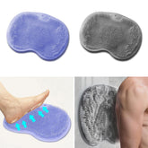 DECKALY shower foot scrubber mat gray for gentle exfoliation and easy foot cleansing.