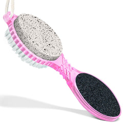 DecorRack 4-in-1 pedicure paddle nail brush close-up for quick tidy nails.