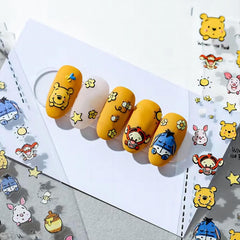 Dedyel pegatinas uñas ositos dibujos; ideal para proyectos caseros y creativos.