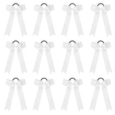 DEEKA 12-piece collegiate bows white pack highlights game-day team style