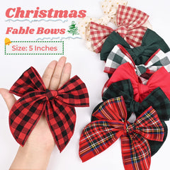 DEEKA red bow brightens holiday looks for little girls.