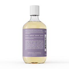 Deep Steep Bubble Bath Lavender Chamomile pour scene highlighting soothing oils.