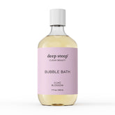 Deep Steep Lilac Blossom bubble bath bottle-pour for a relaxing, spa-like soak