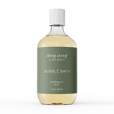Deep Steep rosemary mint bubble bath bottle provides soothing hydration for sensitive skin