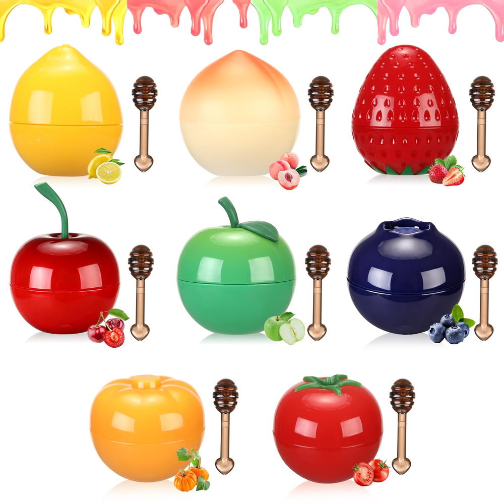 Deepmind 8-pcs bee lip balm set for teen lip care with fruity scents