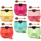 Deepmind bee lip balm honey pot close-up showing rich hydration for dry lips.