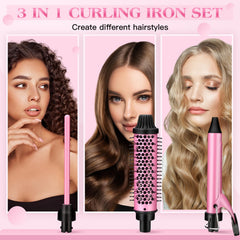 DeeWaves 1.5-inch brush demonstrating natural curls and bounce.