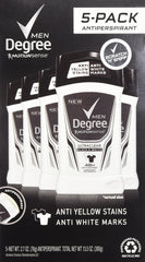 Degree Men Adrenaline Series 5-pack bundle showing long-lasting protection for all-day confidence