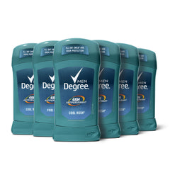 Degree Men Cool Rush stick closeup for smooth application and all-day freshness.