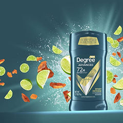 Degree Men Rustic fragrance close-up communicates energizing scent during wear.