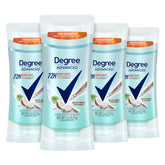 Degree Move Fresh Coconut deodorant bottle shows all-day freshness and confidence