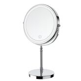 DEIOVWXS lighted makeup mirror 8-inch front view for quick, even makeup application.