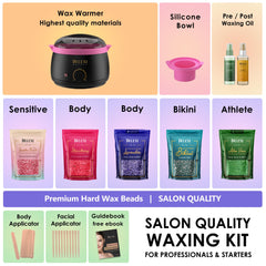 DELEXI hard wax beads close-up show low-temperature formula for gentler hair removal