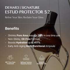 DEMAR 3 Signature ESTUD serum texture swirl shows lightweight hydration