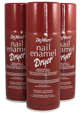Demert Nail Enamel Dryer 3-Pack box shows quick-dry top coat for polished nails.