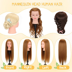 Demides mannequin head hair-wash condition feature highlights easy cleansing and sanitation