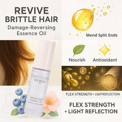 DEMIKI Hair Oil shine finishing highlights reflective gloss with subtle fragrance