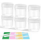 Demora small travel containers jar with clear lids for leak-proof cosmetics on the go.
