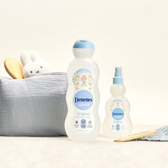 Denenes Baby Cologne cap closeup, mild formula for delicate skin