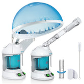 Denfany hair steamer table-top design for convenient home use and multi-care sessions.