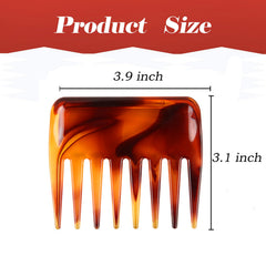 Denlydom mini detangler teeth close-up highlights wide teeth for long hair