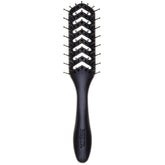 Denman D200 flexible vent brush in use for smooth detangling during styling.