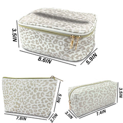 Deokke makeup brush bag organizer keeps brushes neatly stored.