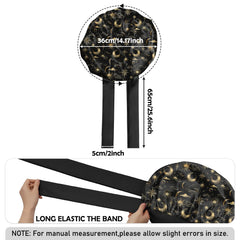 Deokke satin bonnet double-layer side view highlights durability and moisture retention