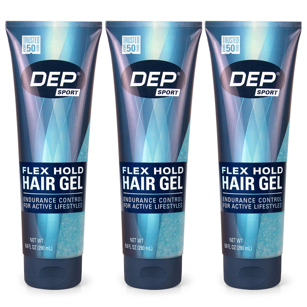 Dep Sport Endurance hair gel pack3 front view for gym-ready styling