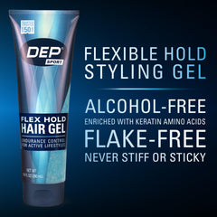 Dep Sport Endurance hair gel pack3 side view showing compact gym-pack design for storage