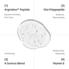 Depology Peptide Complex with hyaluronic acid for lasting hydration.
