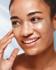Depology Replenish & Repair eye skin patch showing soothing effect.