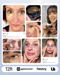 Depology hydrogel patch adheres gently around eyes for comfortable wear.