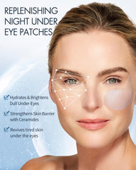 Depology Replenish & Repair patch at night promotes a refreshed under-eye area.