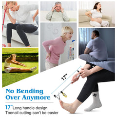 DEPSUNNY extended ergonomic handle for comfortable seated or standing use.