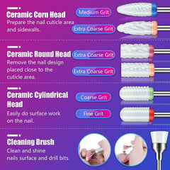 Depvko ceramic bits offer heat resistance for smooth filing and shaping.
