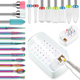 Depvko nail drill bits set with precision diamond and ceramic bits for salon quality results