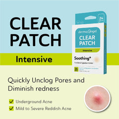 DERMA ANGEL hydrocolloid-patch-on-skin promotes breathable, gentle acne care.