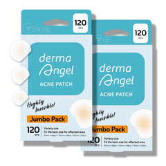 DERMA ANGEL ultra-invisible patches on skin for discreet cystic acne care under makeup