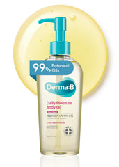 Derma B Daily Moisture Oil bottle front for lightweight hydration.