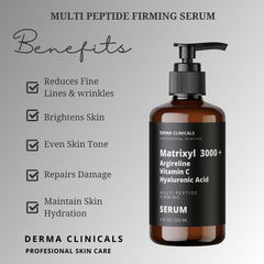 DERMA CLINICALS Argireline pump bottle suggests relaxed muscles and smoother look.