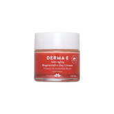 Derma E anti-aging day cream jar closeup highlighting rich texture for daily hydration