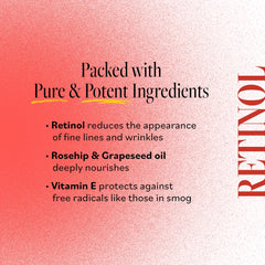 Derma E Anti-Wrinkle Treatment Oil massaged into clean face, night hydration scenario